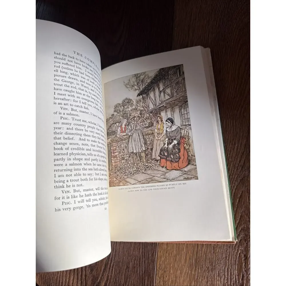 The Compleat Angler Izaak Walton Arthur Rackham Illustrated Fishing Hardcover